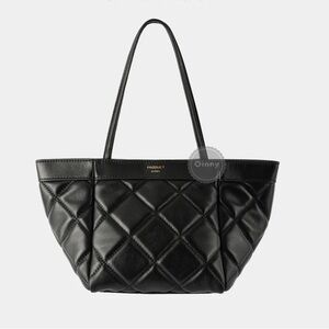 Black soft leather Tote super lightweight